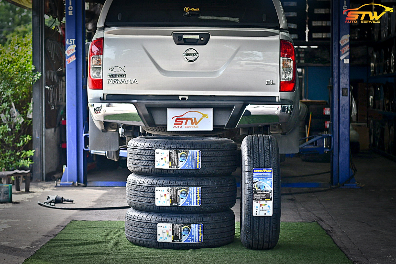 เปลี่ยนยาง NISSAN NAVARA NP300 GOODYEAR ASSURANCE MAXGUARD SUV 245/70R16 111H