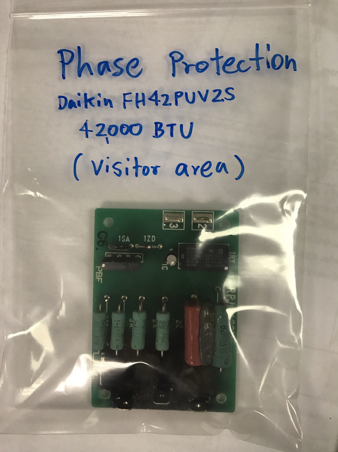 REVERSE PHASE DAIKIN P/N :3P242206 สำหรับแอร์ Daikin รุ่น PH42PUV2S ขนาด 42,000 Btu