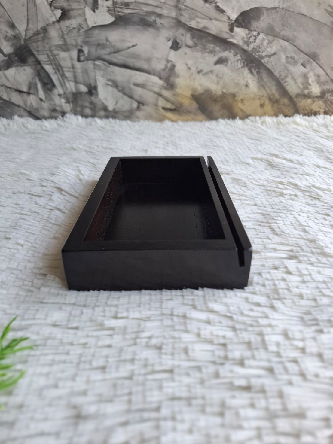 ถาดไม้ใส่นามบัตร