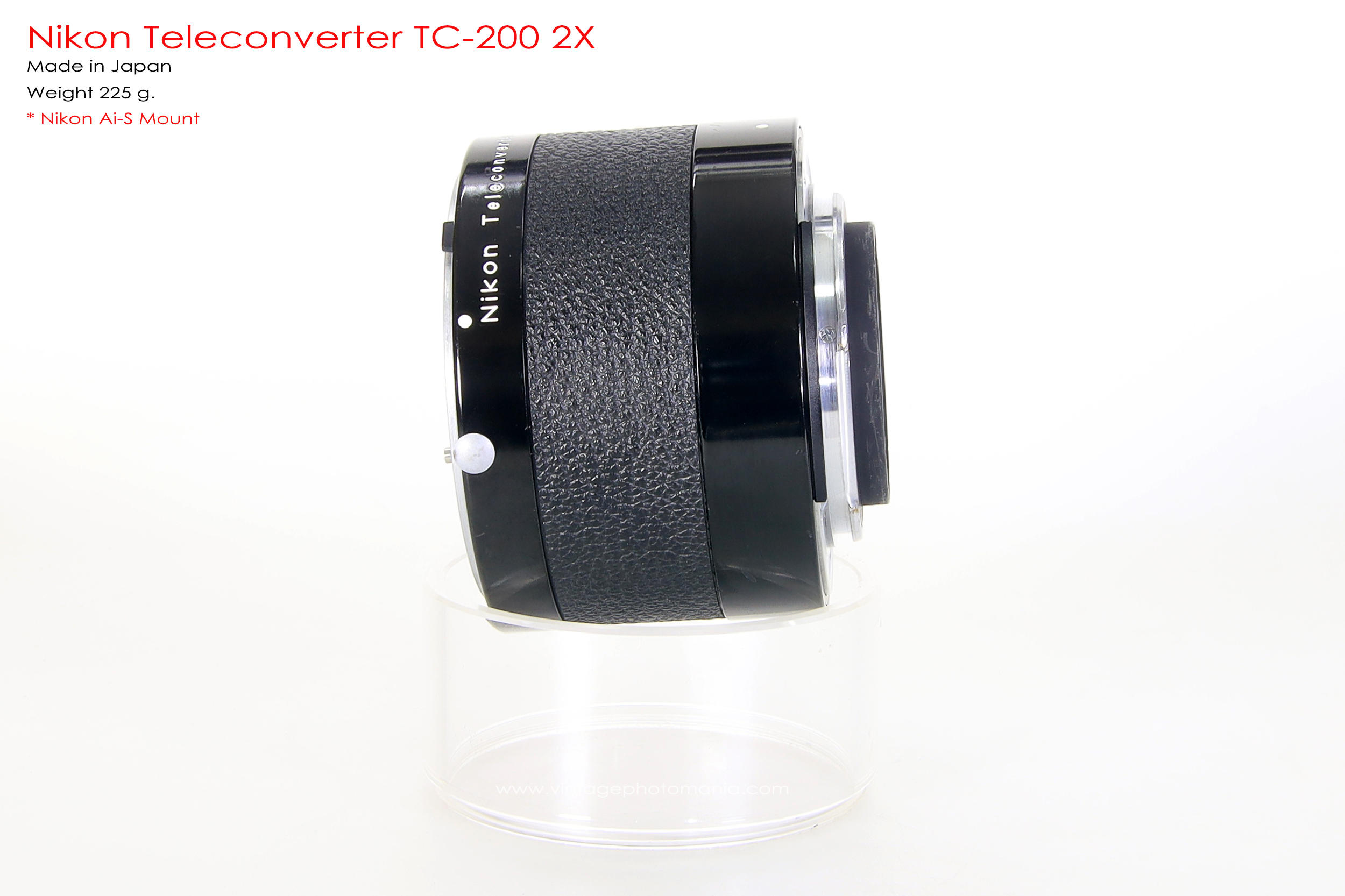 Nikon TC-200 Teleconvertor 2X *Nikon Ai-S Mount สำหรับเลนส์ Nikon Ai-S Lens