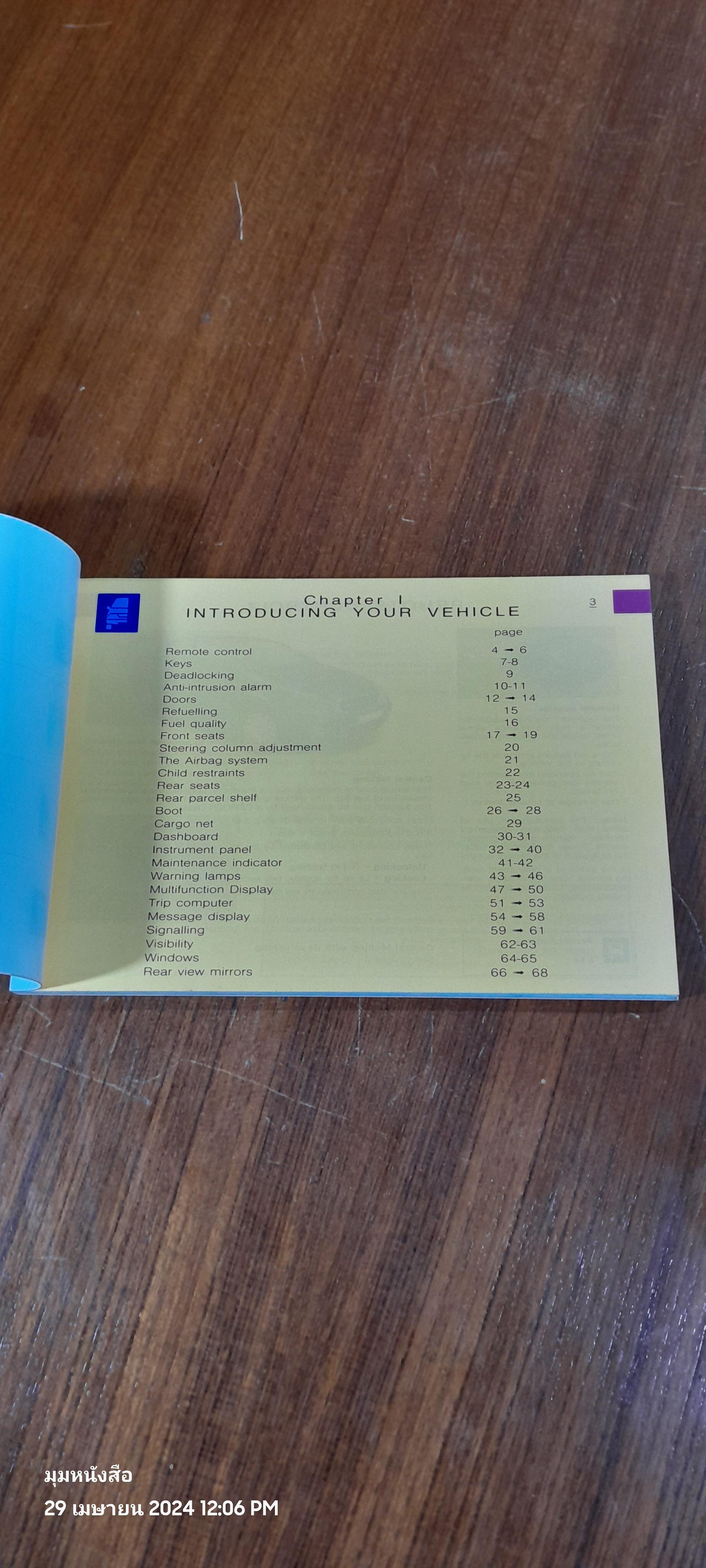 CITROEN C5 OWNER' S HANDBOOK