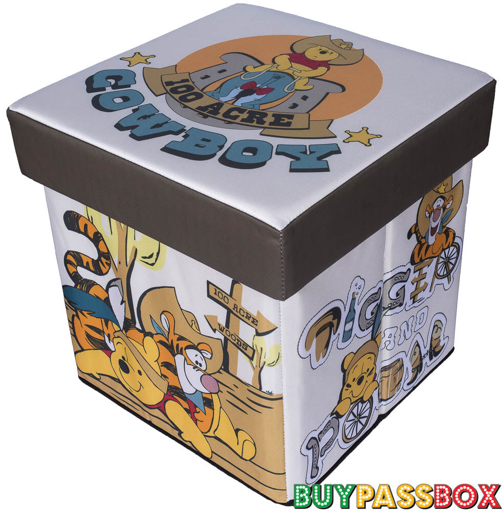 เก้าอี้กล่องเก็บของ 2in1 สตูล Winnie the Pooh