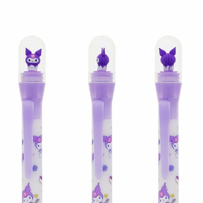 ดินสอกด Sanrio Dome แบบ Kuromi ด้านบนเวลากดจะผลุบโผล่ น่ารักมาก