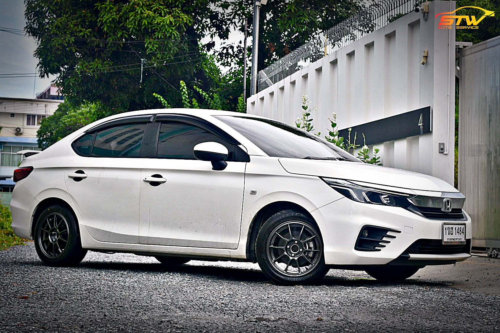 ล้อยาง TC105N งาน NK Performance ขอบ16นิ้ว BRIDGESTONE RE004 195/55R15 85W ติดตั้งใส่ HONDA CITY