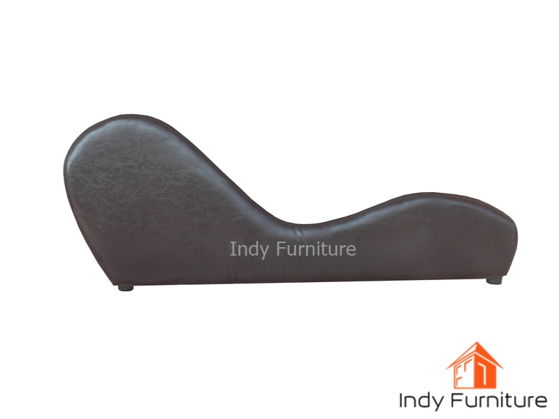 โซฟาคู่รัก รุ่น Sex sofa ขนาด 160x45x62 ซม. หุ้มหนังPu สีน้ำตาล