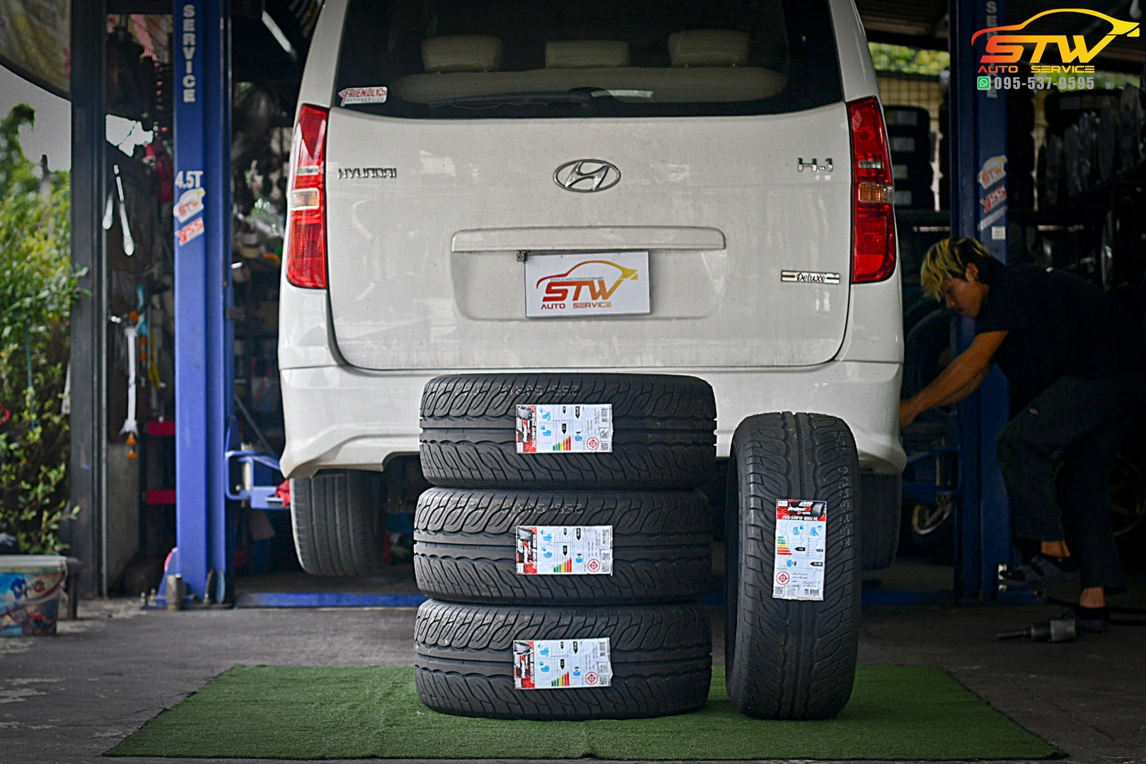 เปลี่ยนยาง HYUNDAI H1 LENSOTIRES D-One 255/50R18 106V