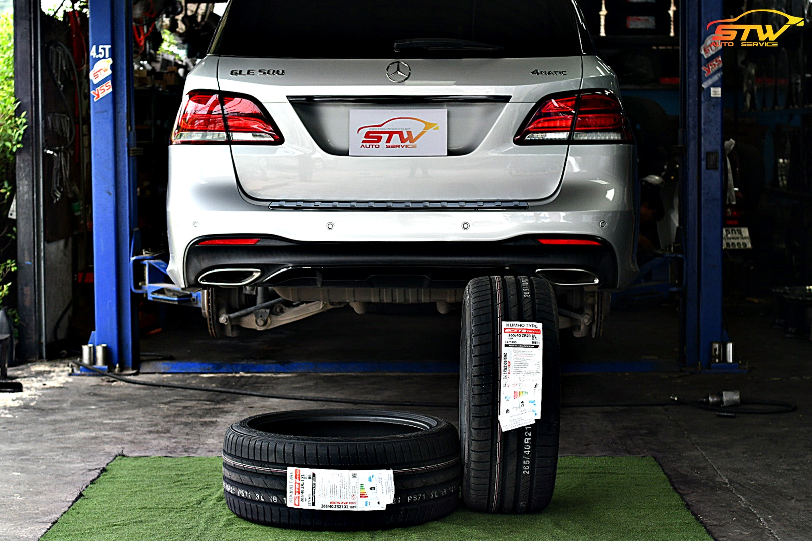 ยาง KUMHO ECSTA PS71-SUV 265/40R21 105Y ติดตั้งใส่ Mercedes Benz GLE500