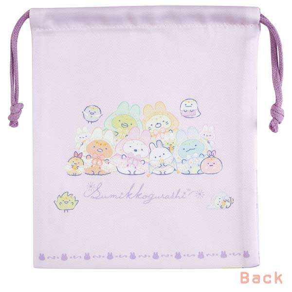เซ็ตกระเป๋ารูดเชือก 3 ใบ ลาย Sumikko Gurashi Rabbit's Mysterious Charm ขนาด 21 x 18 ซม.