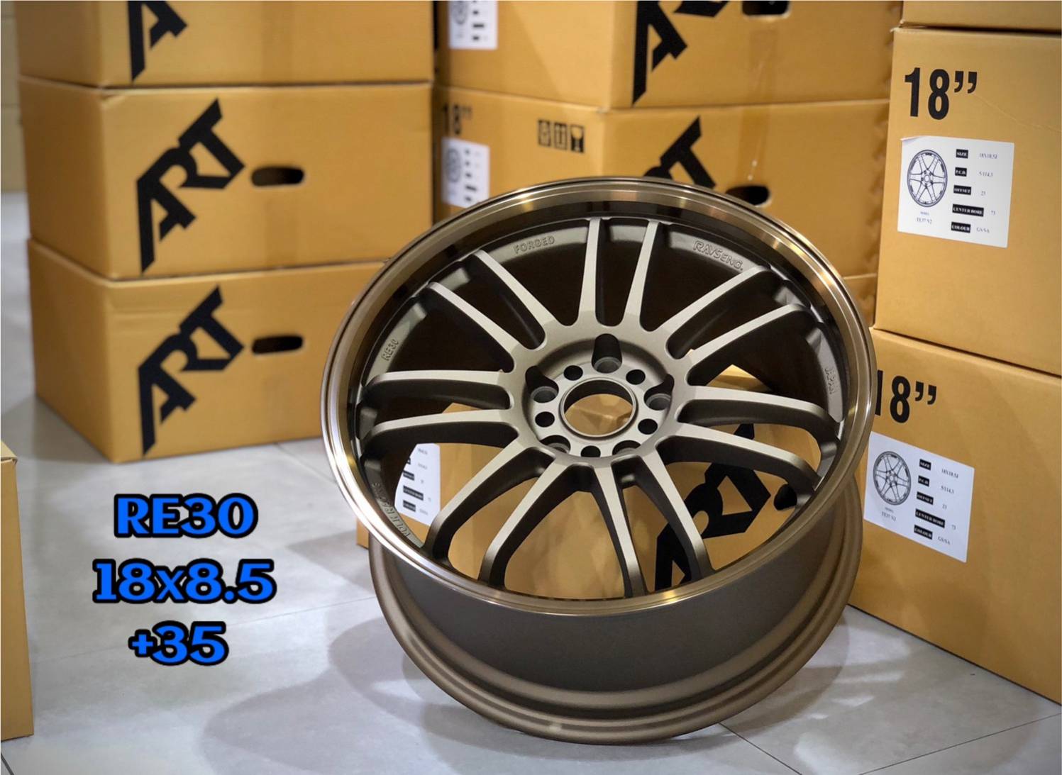 ล้อ RE30 ขอบ 18" 5H1114.3 งานไทย ART(ETON)