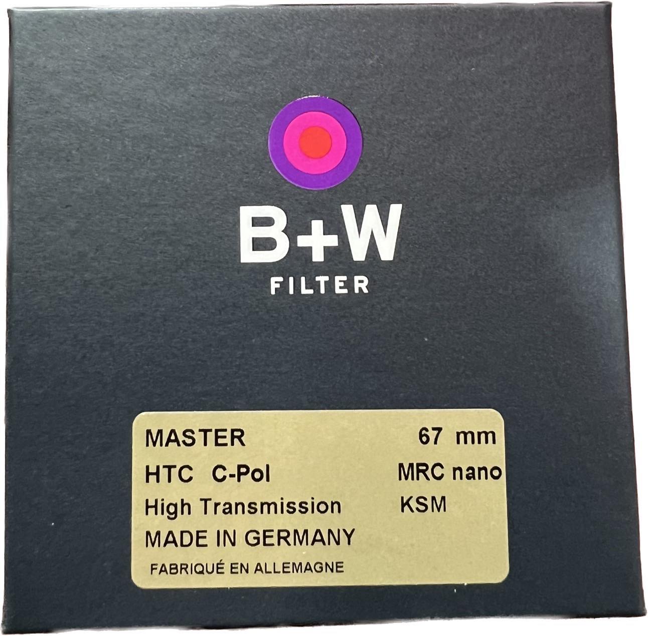 FILTER B+W MASTER C-PL HTC KSM 67mm ของแท้ 100% ส่งฟรี