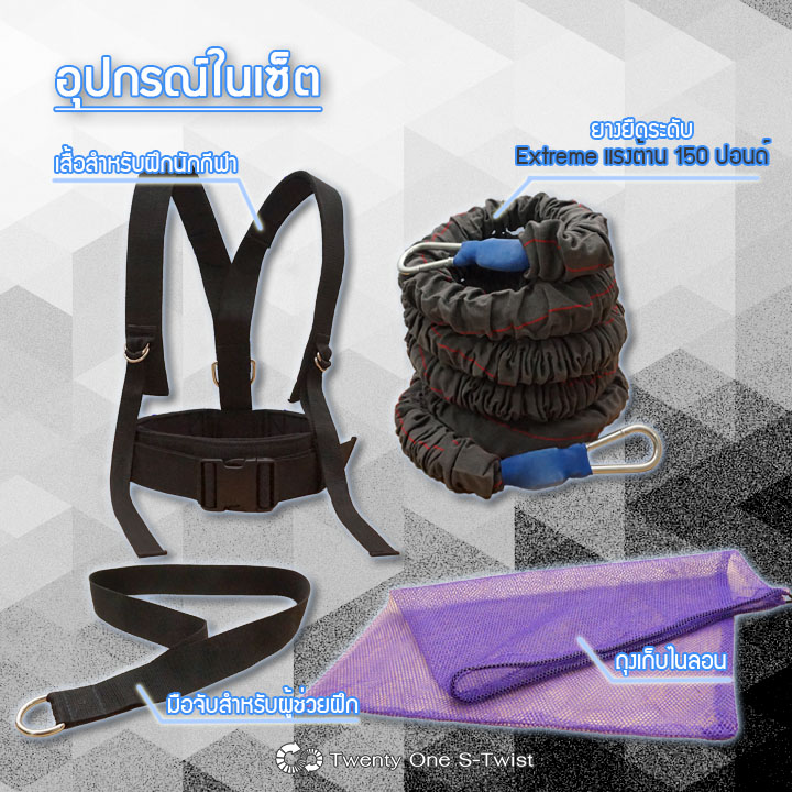 ชุดยางยืดสำหรับฝึกความแข็งแรง Resistance Strength Trainer Series (Extreme Level)