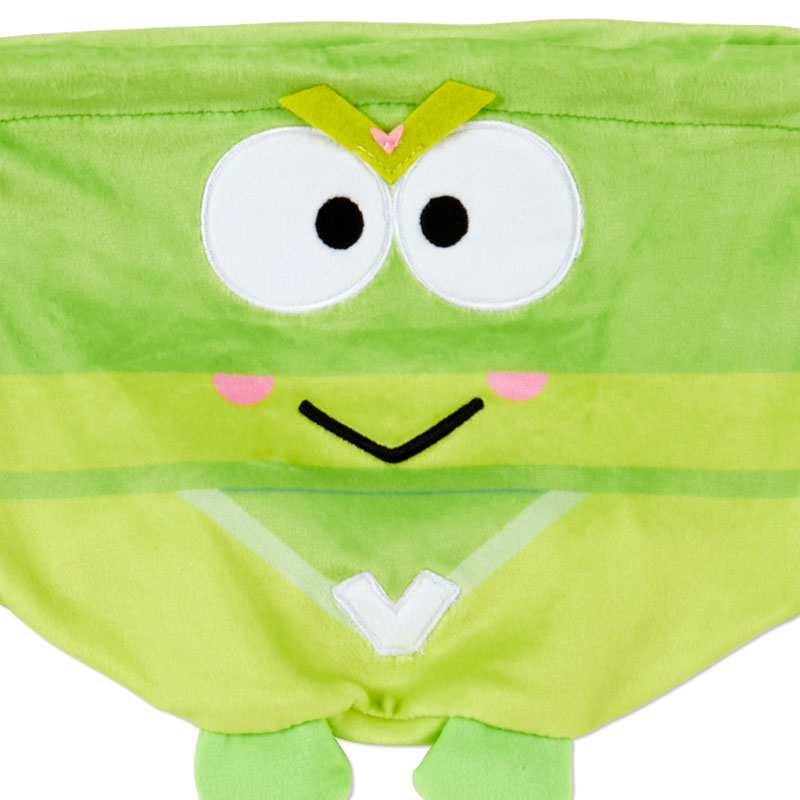 กระเป๋ารูดเชือก Sanrio Hapidanbui Hero Collection แบบ Keroppi ขนาด 19.5 x 11.5 x 26 ซม.