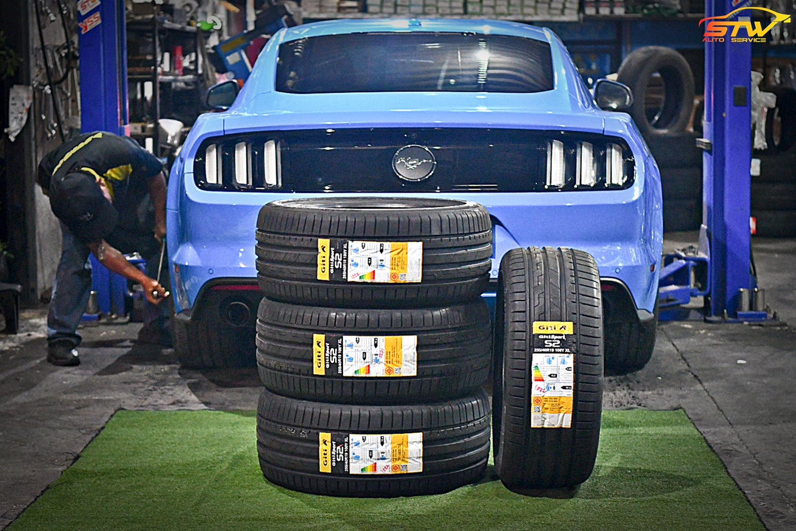 ยาง GITI Sport S2 255/40R19 100Y ติดตั้งใส่ FORD MUSTANG
