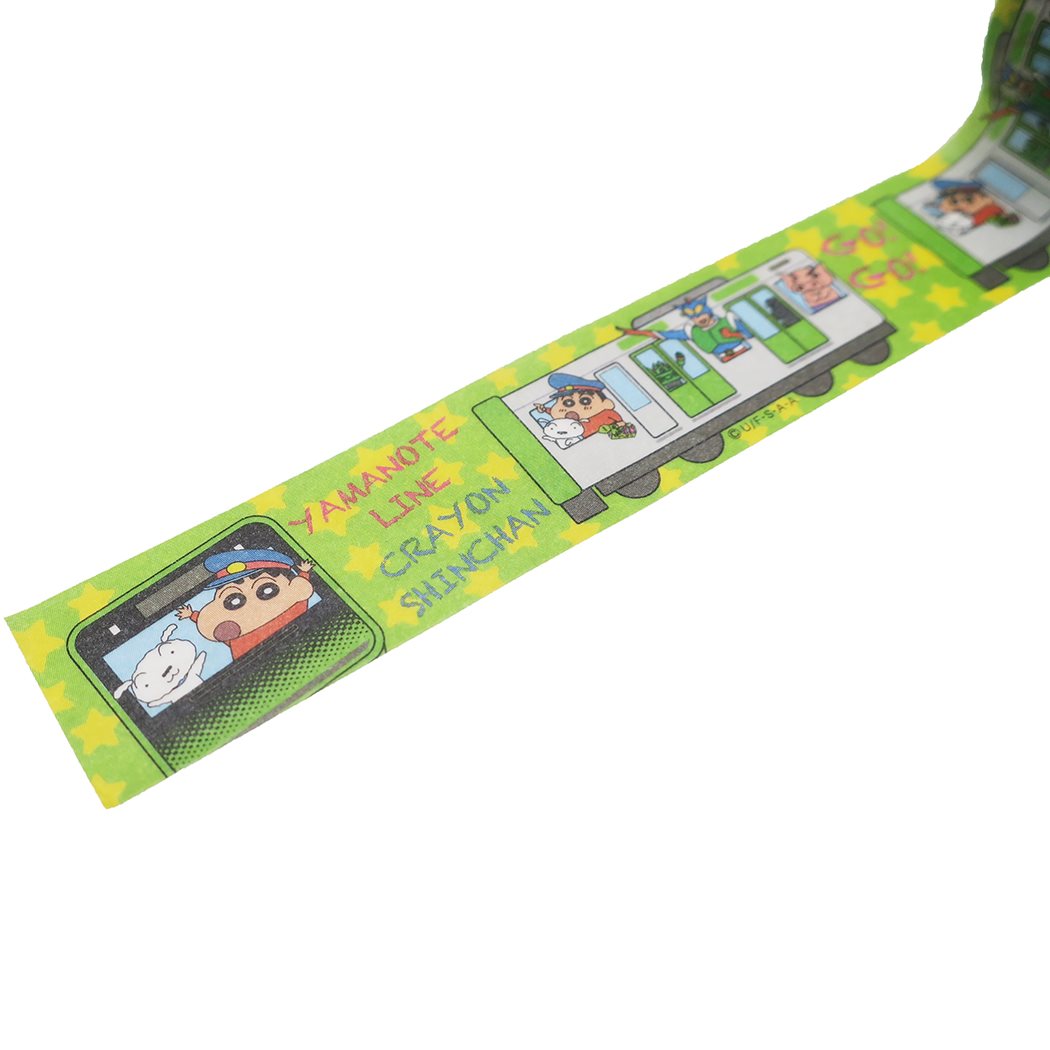 Masking Tape เทปตกแต่งจากญี่ปุ่น ลาย Crayon Shinchan x Yamanote Line (Limited) ขนาด 2 ซม. x 5 ม.