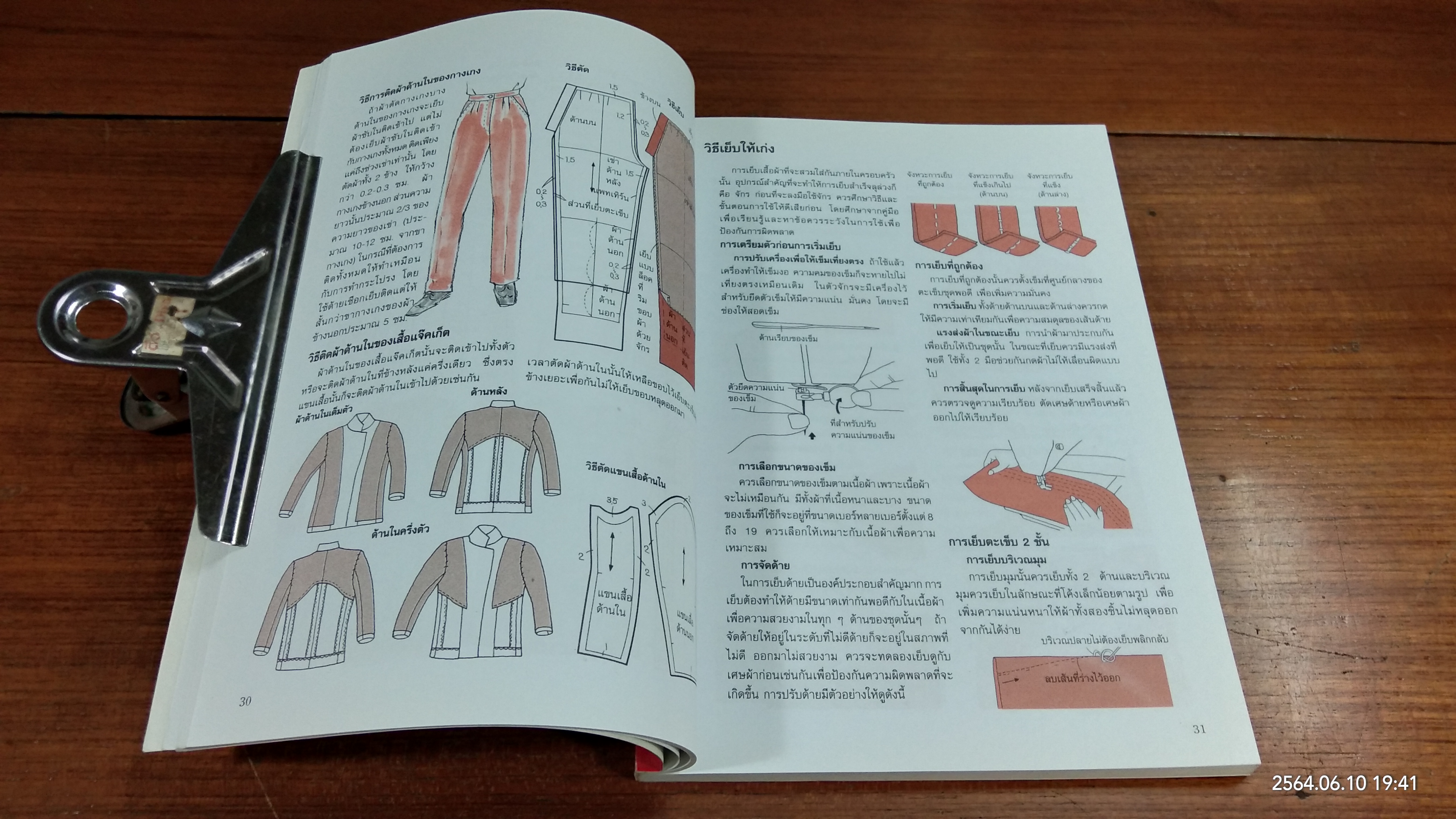 เทคนิคการเรียนรู้วิธีการตัดเย็บเสื้อผ้า ขั้นพื้นฐาน เล่ม 1
