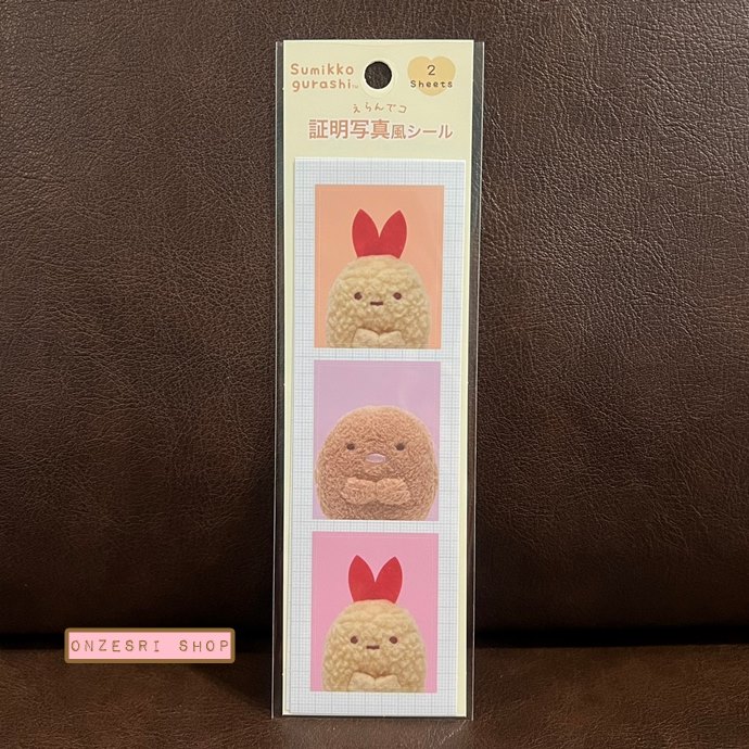 สติกเกอร์ San-X ID Photo Style Sticker- Sumikko Gurashi ขนาด 20 x 5.5 ซม. มี 2 แผ่น (6 รูป) มี 2 แบบให้เลือก