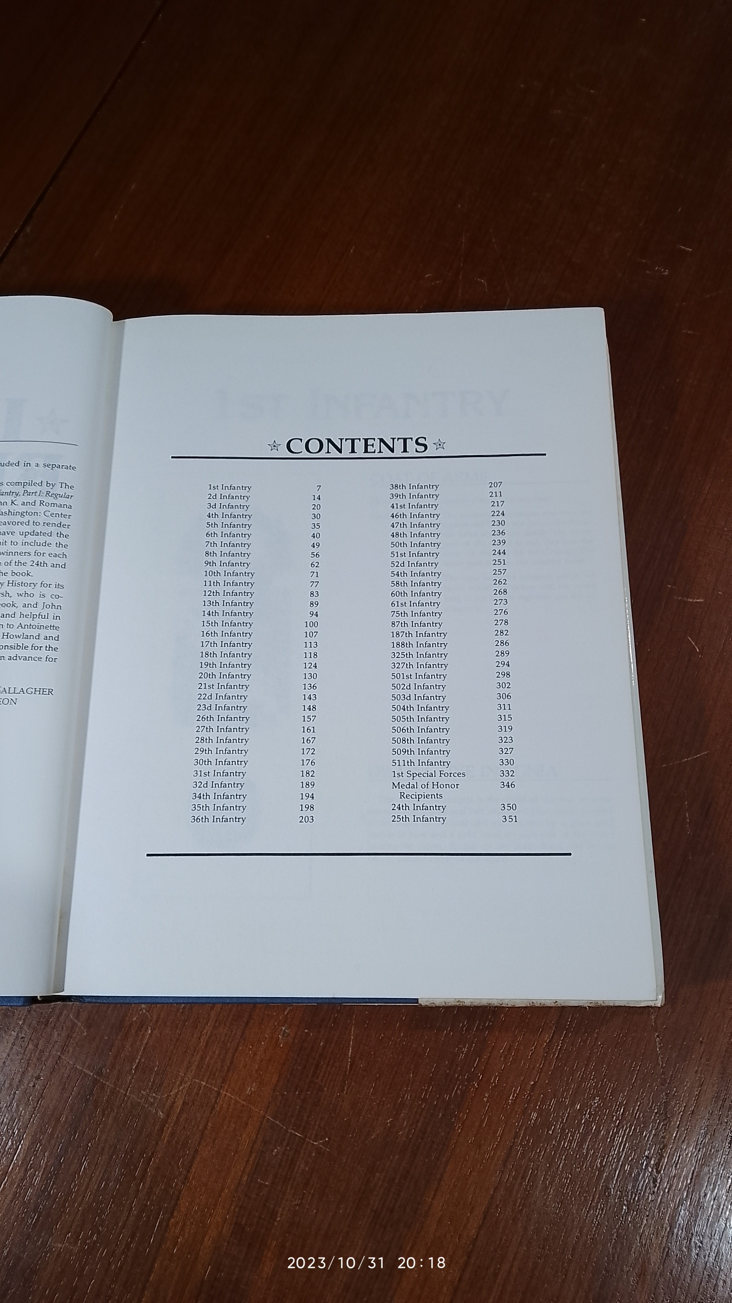 INFANTRY REGIMENTS of the United States Army