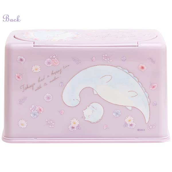 กล่องเก็บหน้ากากอนามัย ลาย Sumikko Gurashi Tokage Memories สีชมพู ขนาด 21.8 x 13 x 11.8 ซม. ใส่หน้ากากแบบแนวนอนได้ 60 แผ่น