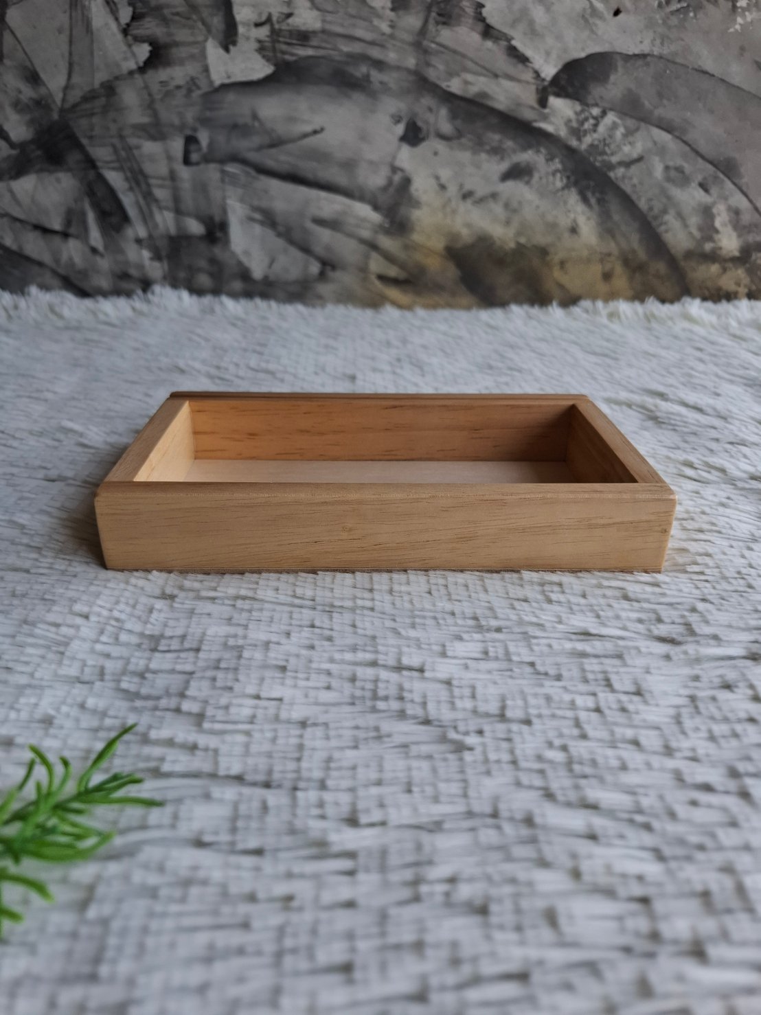 ถาดไม้ใส่นามบัตร