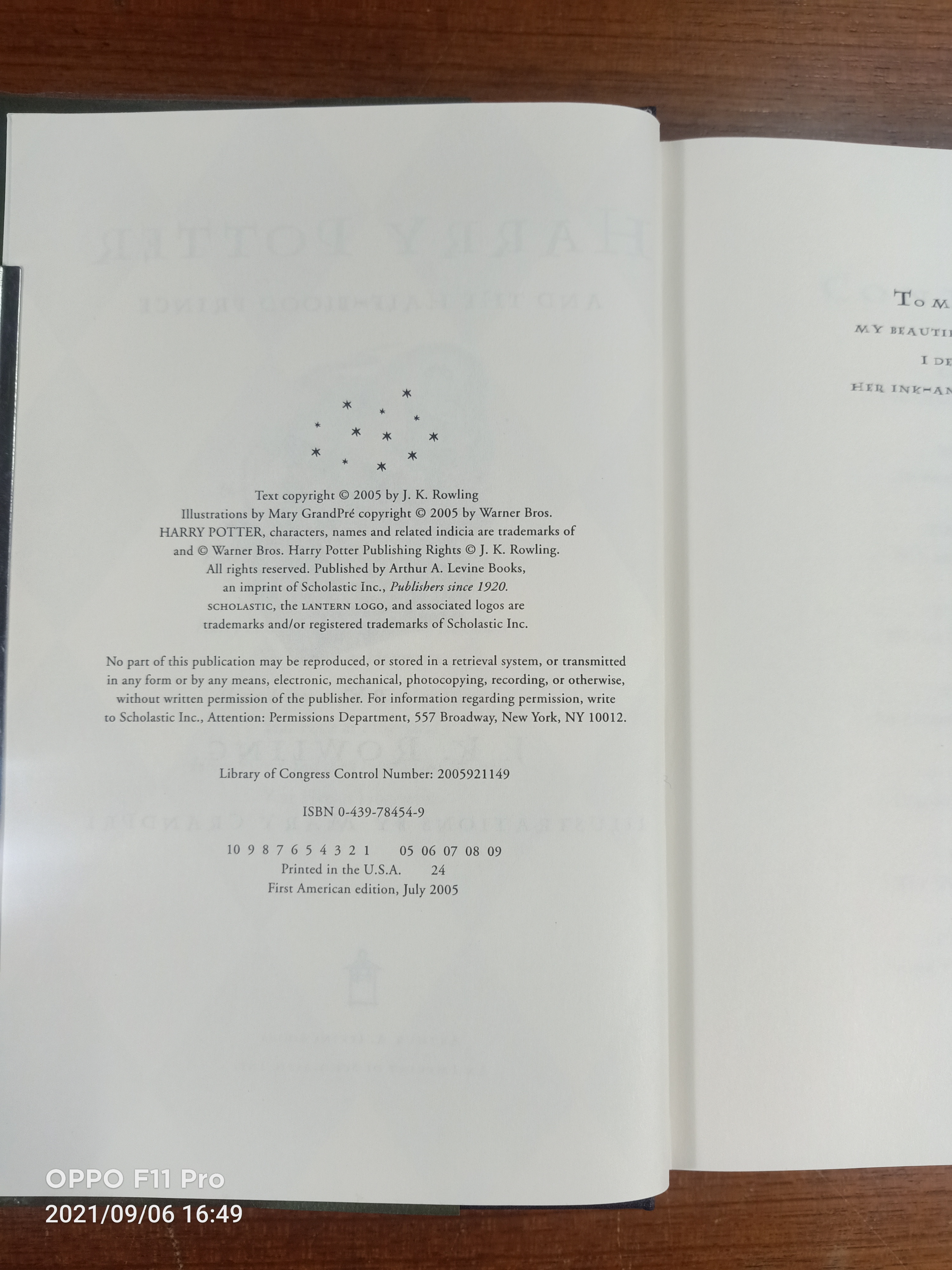 HARRY POTTER AND THE HAIF-BIOOD PRINCE / J.K. ROWLING