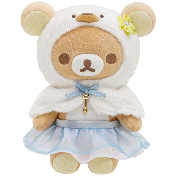 ตุ๊กตา Rilakkuma: Swan and Gold Flower แบบ Rilakkuma ขนาด 18 x 15 x 11 ซม.