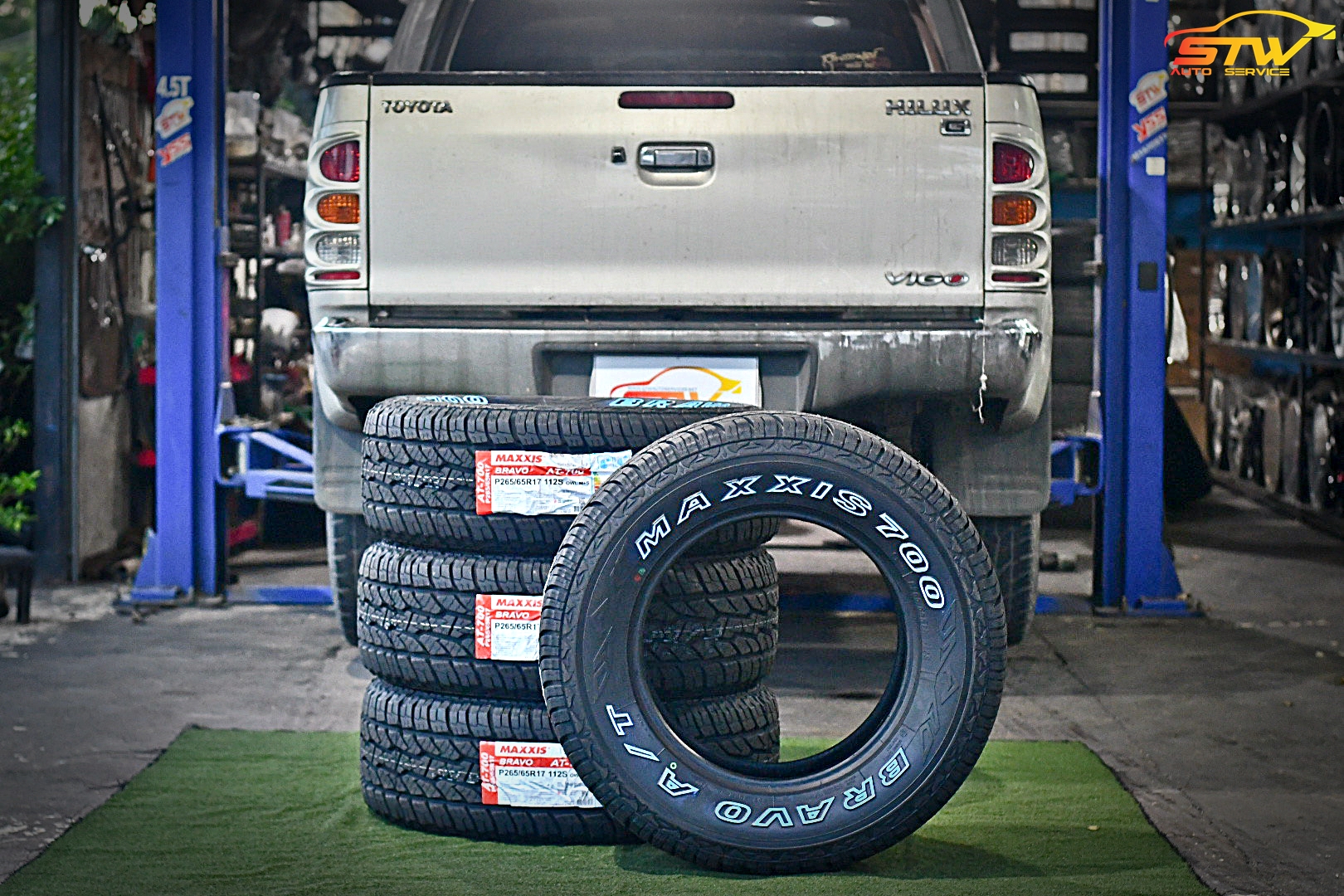 เปลี่ยนยาง TOYOTA VIGO PRERUNNER MAXXIS BRAVO AT700 265/65R17 112S