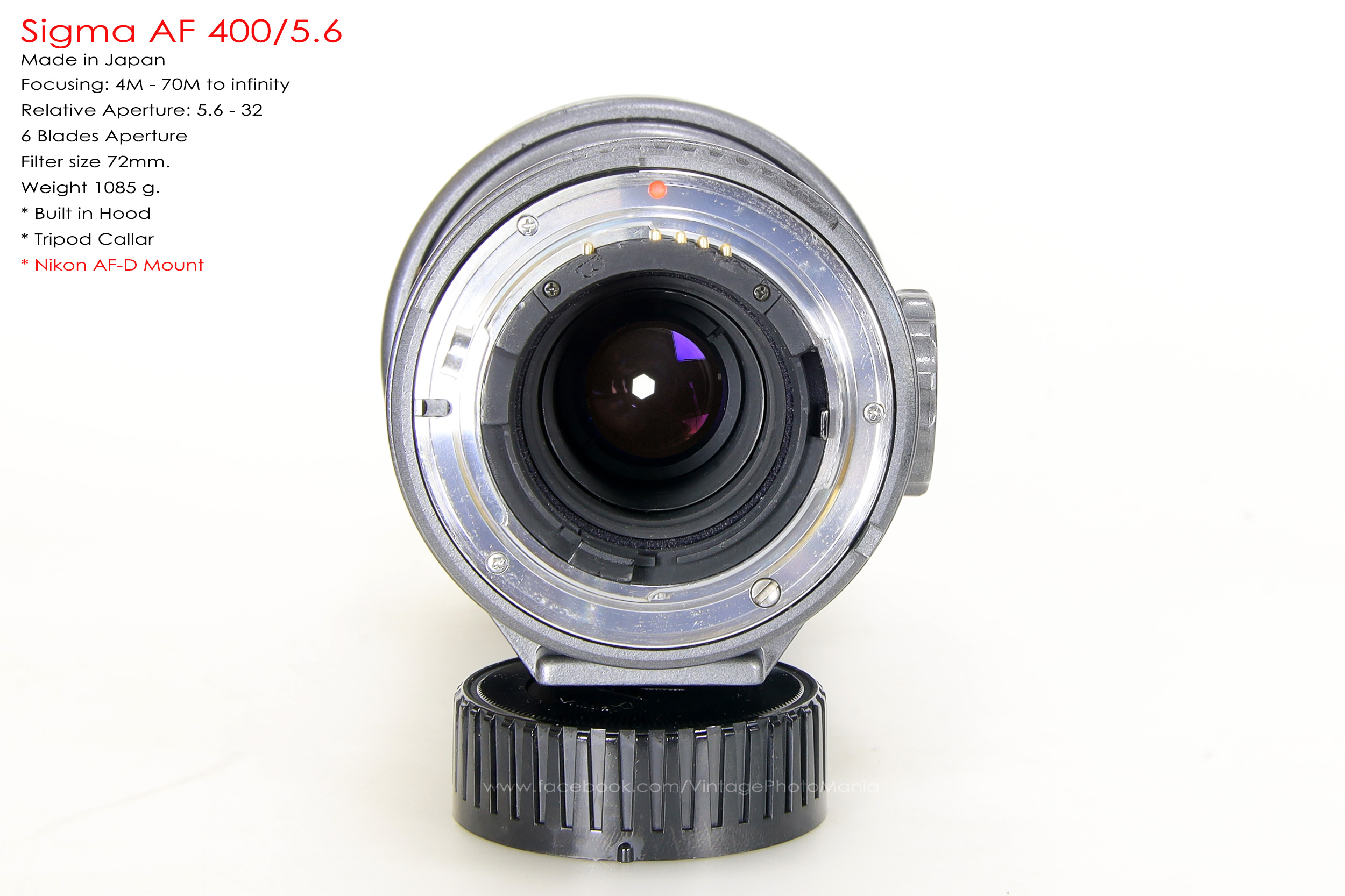 Sigma AF 400/5.6 *Nikon AF-D Mount เลนส์ซูมซูเปอร์เทเลสายถ่ายนกเอฟกว้าง