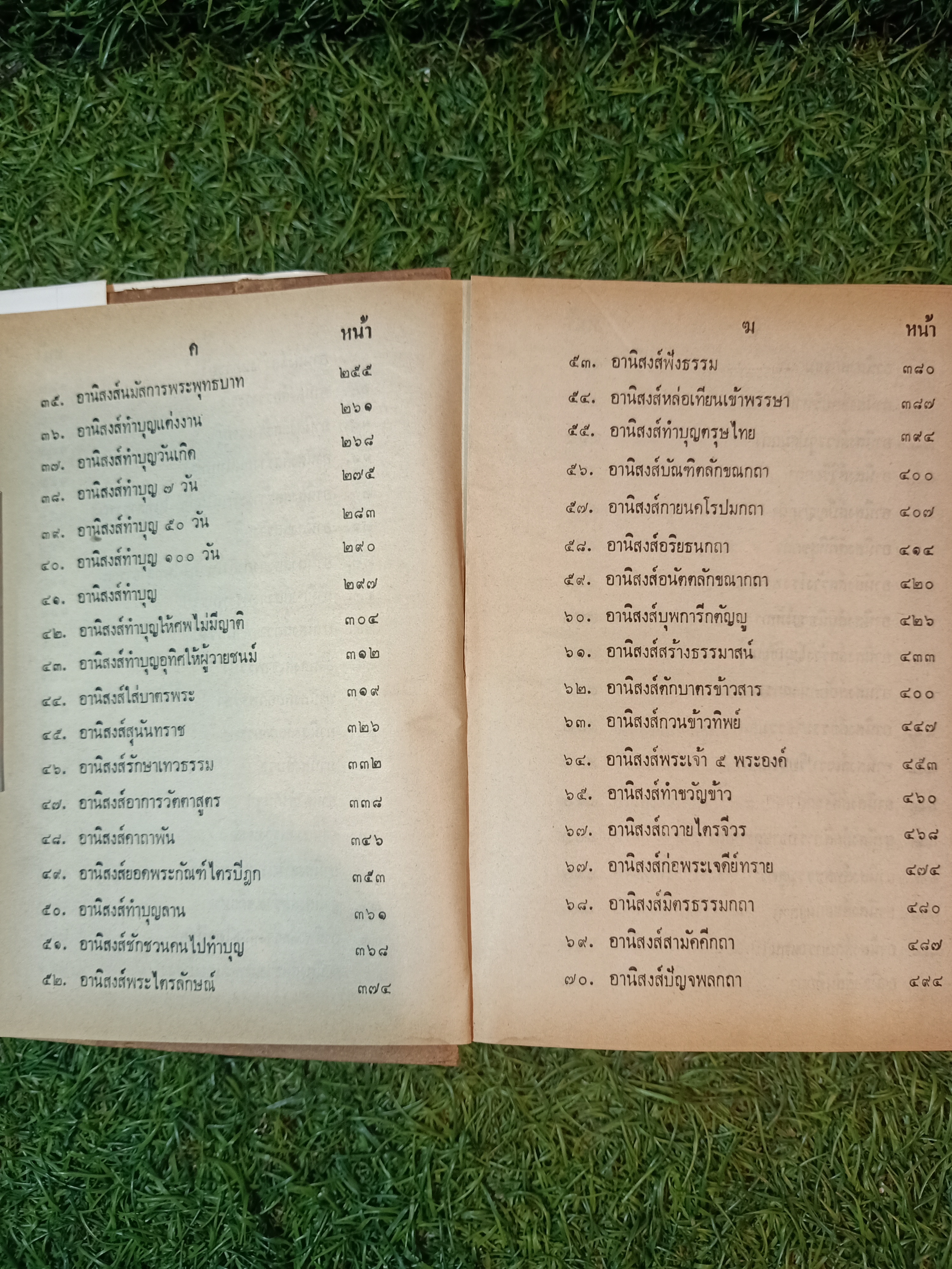 อานิสงส์ ๑๐๘ กัณฑ์ ฉบับเพิ่มเติมใหม่ (หนังสือไม่สมบรูณ์ ตามรูปที่ถ่าย) / จ.เปรียญ