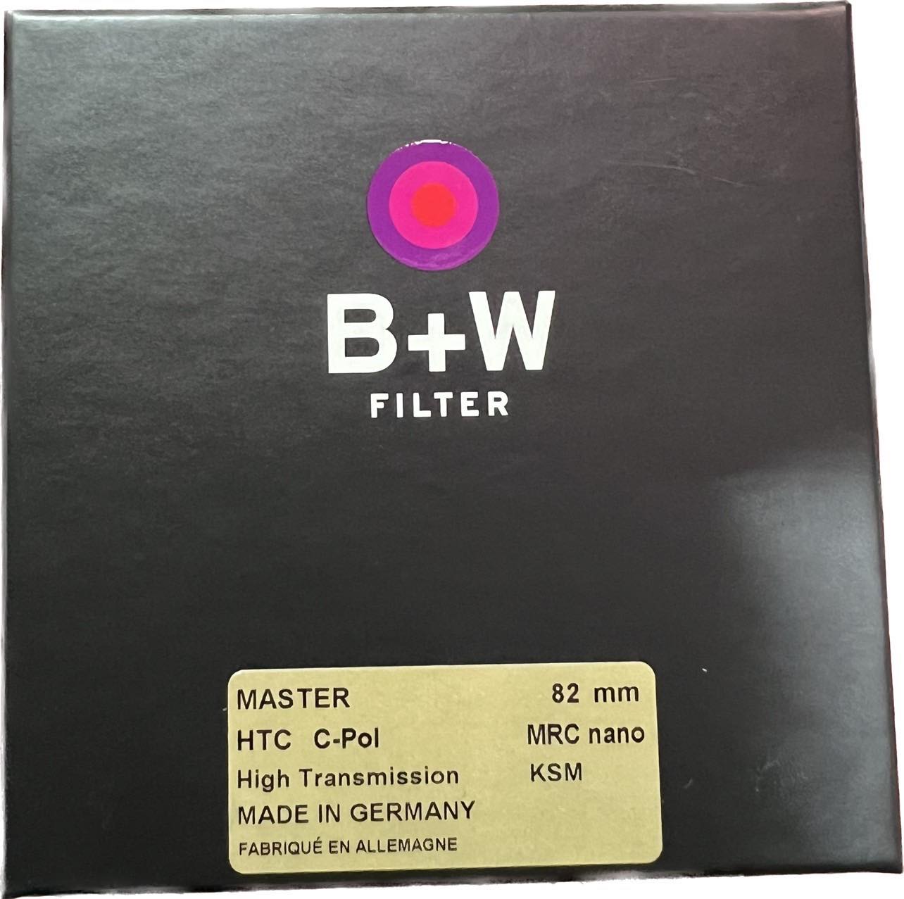 FILTER B+W MASTER C-PL HTC KSM 82mm ของแท้ 100% ส่งฟรี