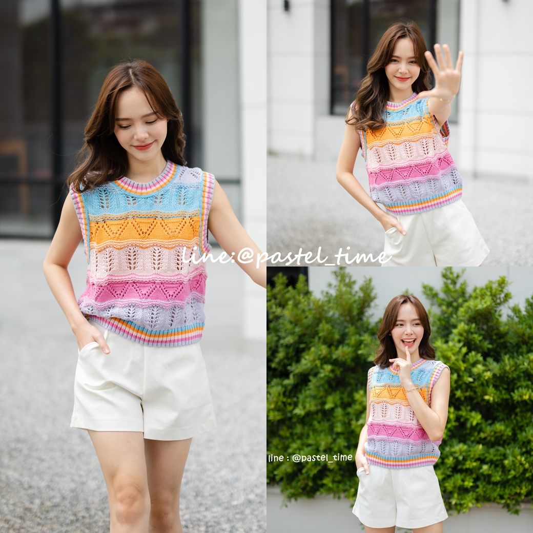 Rainbow Knit เสื้อไหมพรมสีสดใส