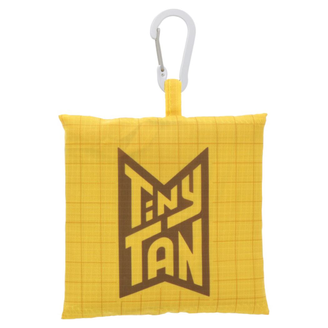 กระเป๋า Eco Bag - BTS TinyTan x Tetemo ของแท้จากญี่ปุ่น ลาย Dynamite สีเหลือง พับได้ พกพาสะดวก มาพร้อม carabiner ไว้ห้อย ขนาด 32 x 61 x 10 ซม.