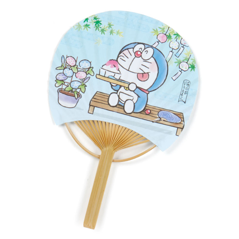Fan Card from Sanrio Japan พัดกระดาษลาย Doraemon พร้อมซอง มีกระดาษโน้ต สามารถเขียนข้อความได้ ขนาด 17 x 11.5 ซม.