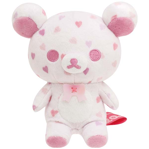 ตุ๊กตา Korilakkuma 20th Anniversary 1+5 Colors แบบสี Wish in the Mirror (ลายหัวใจสีชมพู) ขนาด 12.5 x 11 x 6 ซม.