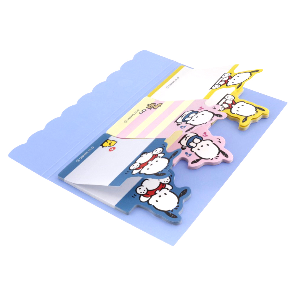กระดาษโน้ตมีกาว Sanrio Characters Retro Collection Sticky Memo แบบ Pochacco ขนาด 7.9 x 13 x 0.3 ซม. มี 3 ลาย รวม 60 แผ่น