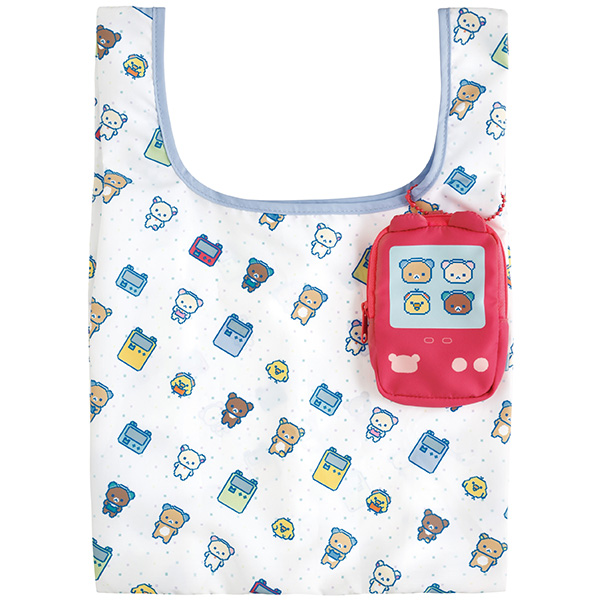 กระเป๋า Rilakkuma Gaming Collection Shopping Bag ขนาด 38 x 26 x 5 ซม. / พับแล้วเหลือ 11 x 8 x 2 ซม.