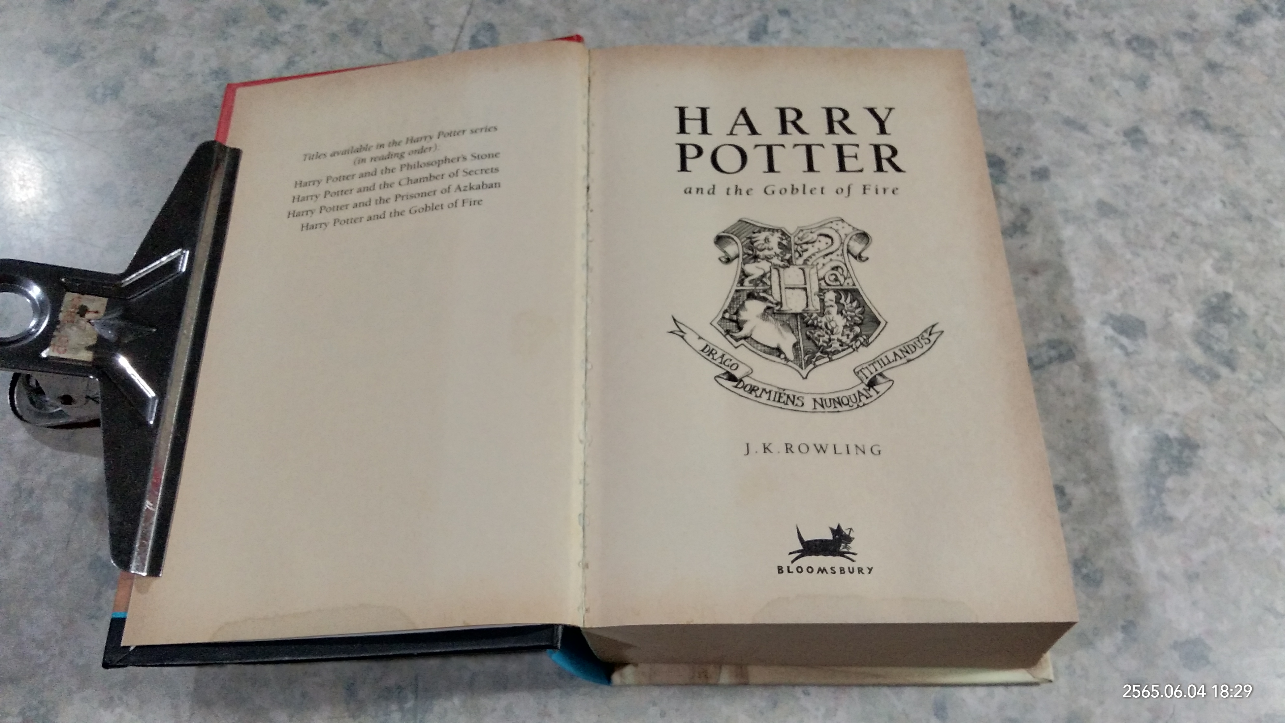 HARRY POTTER and the Goblet of Fire (มีรอยโดนน้ำ) / J.K.ROWLING