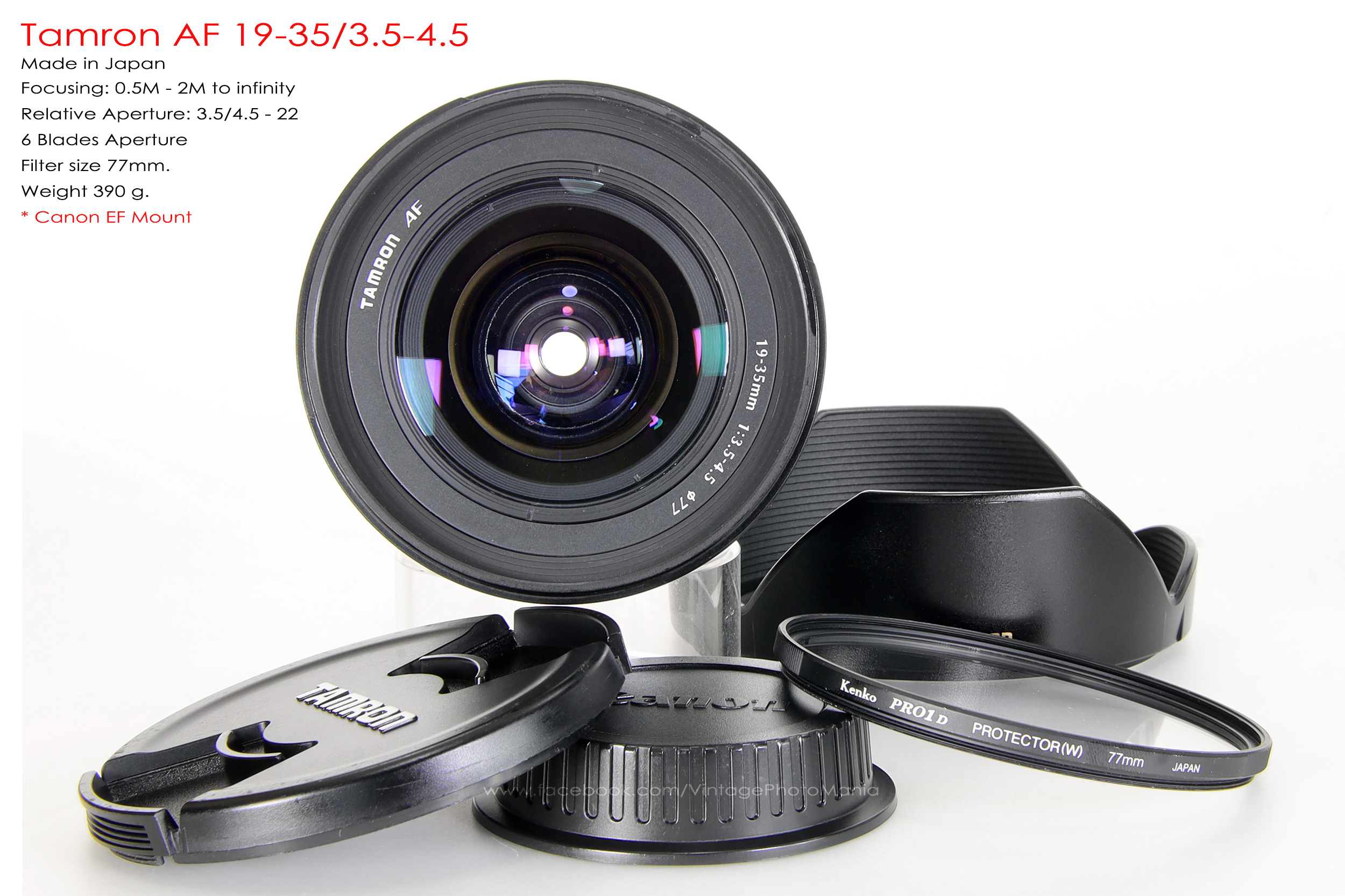 Tamron AF 19-35/3.5-4.5 *Canon EF Mount เลนส์ไวด์รองรับกล้องฟูลเฟรม Canon [Used]