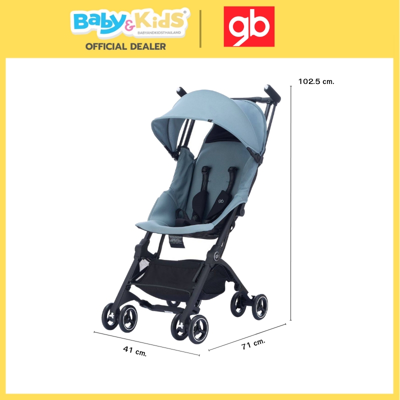 GB POCKITPockit+ All Terrain รถเข็นเด็ก พับเล็กน้ำหนักเบา น้ำหนัก5.6kgs รถเข็นขึ้นเครื่องบินได้ blue