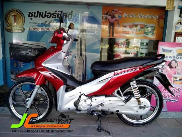 รถยอดฮิต HONDA WAVE 110I (สตาร์ทมือ) ปี 52 เครื่องดีเงียบๆ สตาร์ทติดง่าย ไม่ดัง ควันไม่ไหล ชุดสีเดิมแท้ทั้งคัน