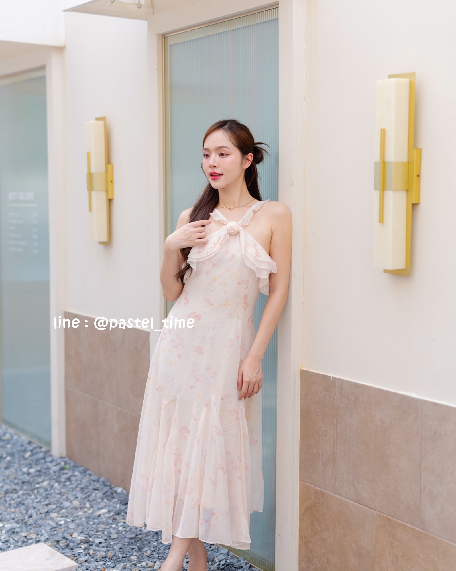 Rosy Vest Maxi Dress