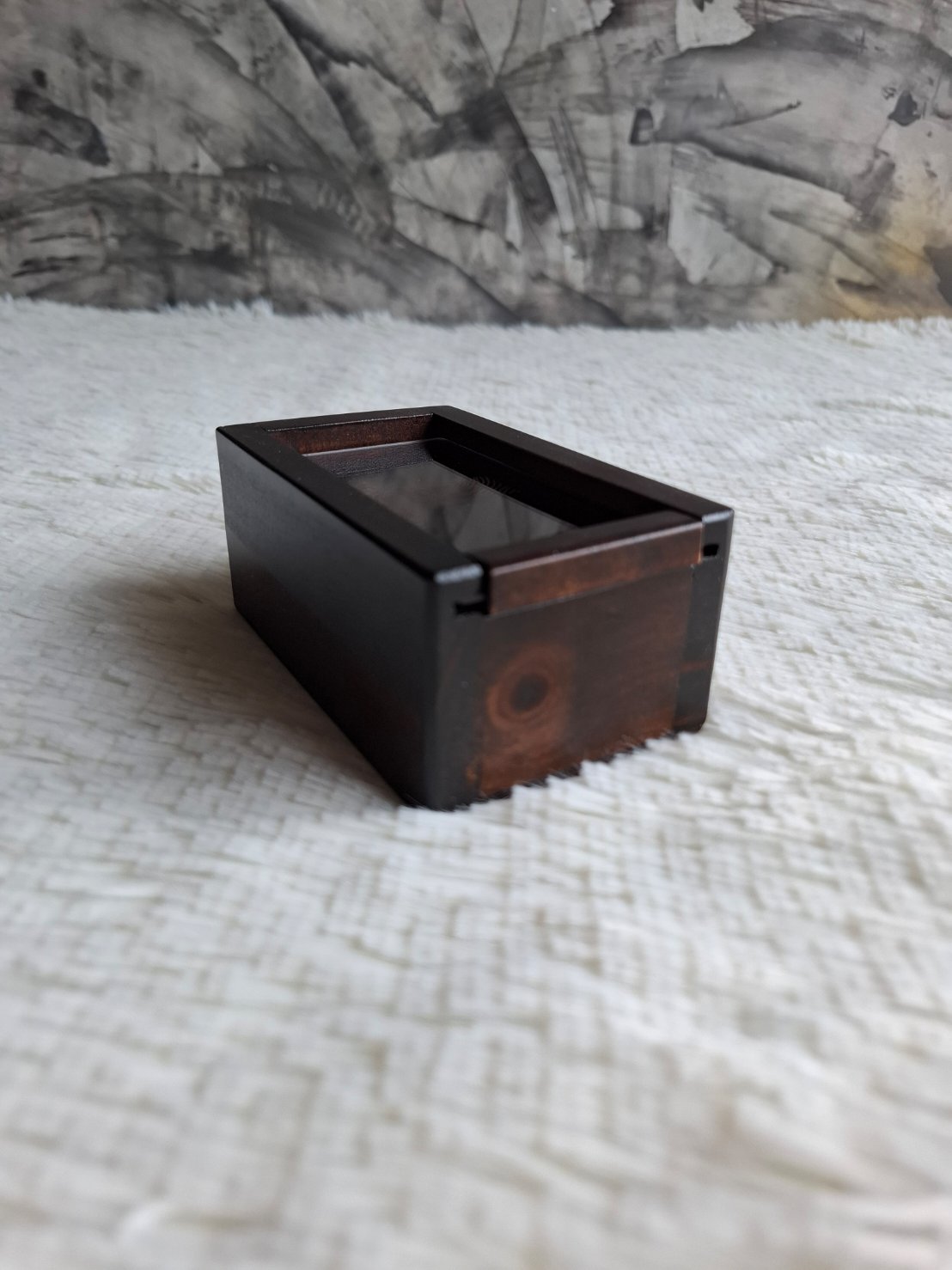 กล่องไม้ฝาสไลด์อครีลิค