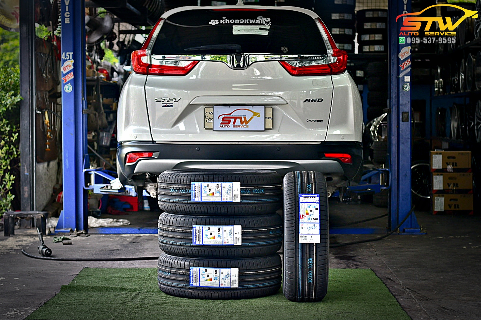 เปลี่ยนยาง HONDA CRV TOYO PROXES SPORT SUV 235/60R18 107W