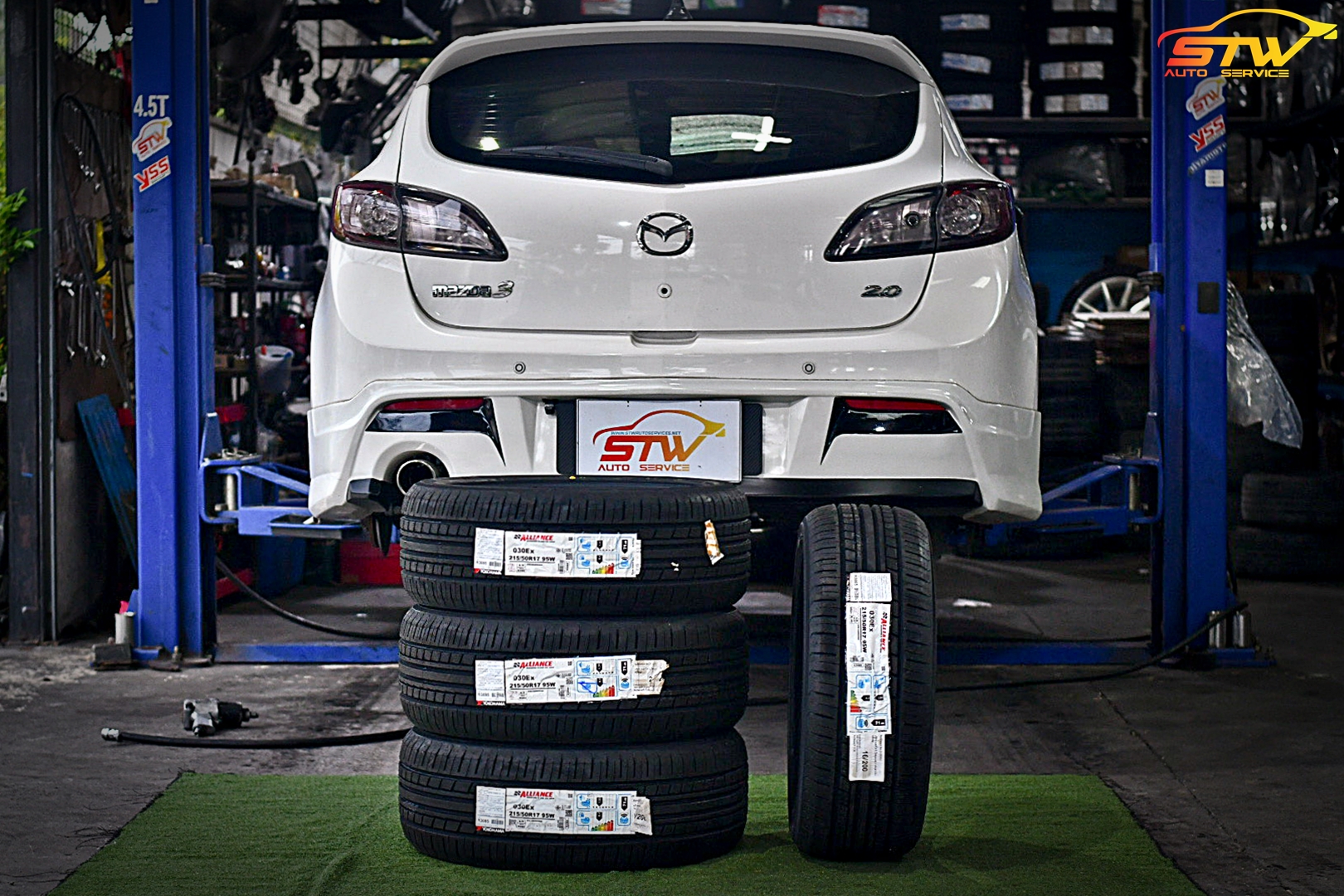 เปลี่ยนยาง MAZDA 3 YOKOHAMA ALLIANCE AL30 215/50R17 95W