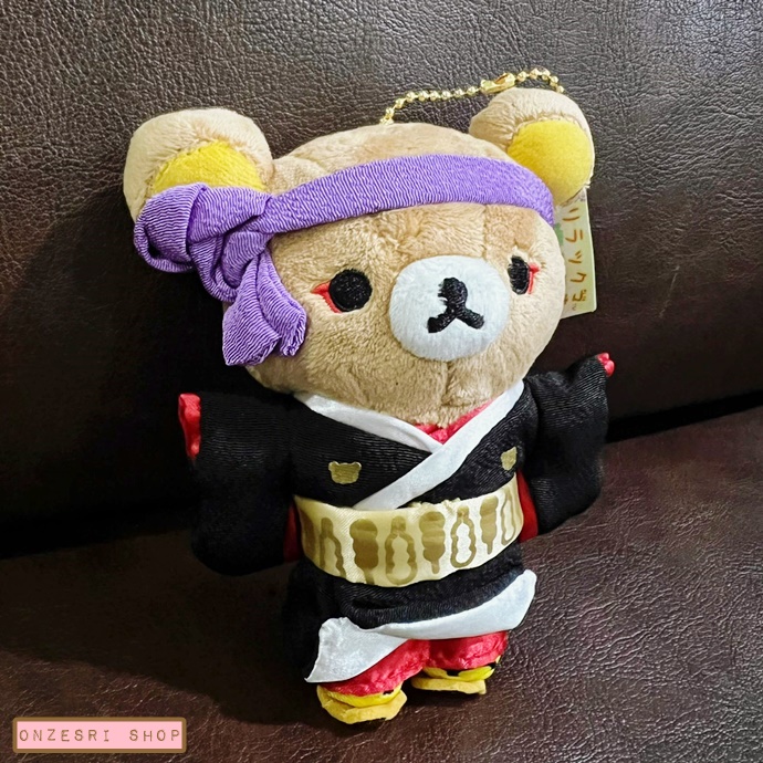 พวงกุญแจตุ๊กตา Rilakkuma Kabuki (Japan Limited) แบบ Rilakkuma ขนาด 14 x 11 x 5 ซม.