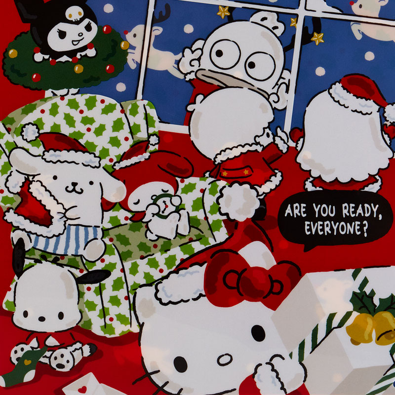 แฟ้ม A4 Sanrio Merry Christmas 2021 สีแดง แยกใส่เอกสารได้ 3 ช่อง