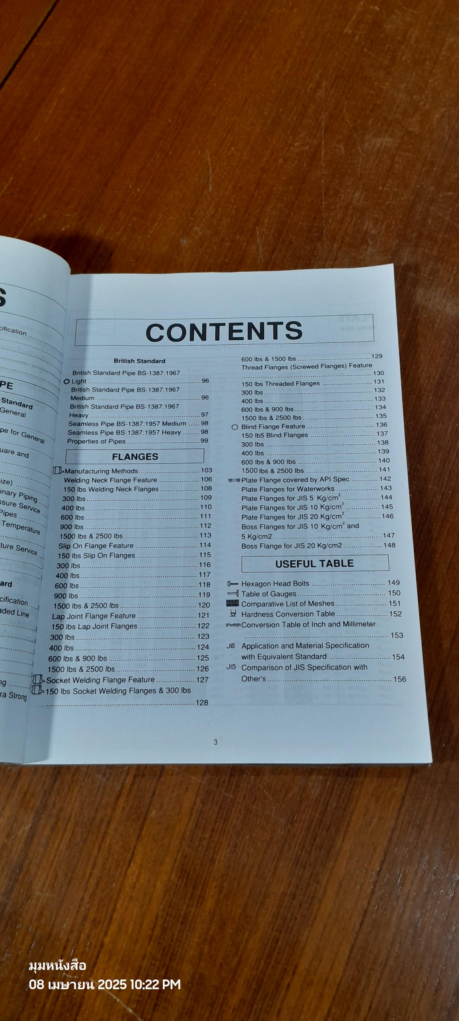 ตารางเหล็ก สำหรับผู้รับเหมาก่อสร้างและวิศวกร / ทีกรุ๊ฟ