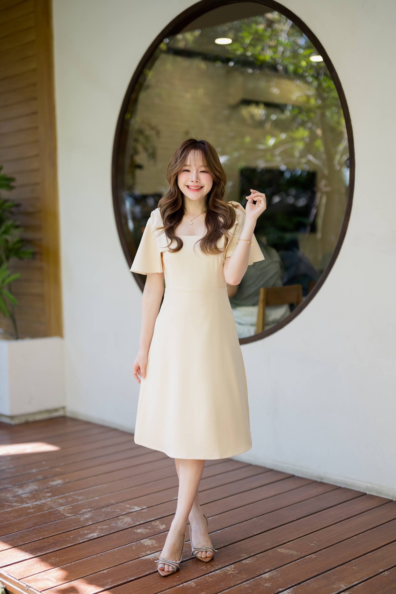 Bellette Bow Shoulder Dress