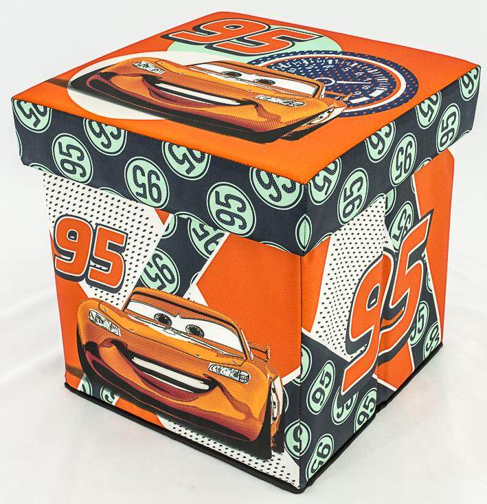 เก้าอี้กล่องเก็บของ 2in1 สตูล Cars