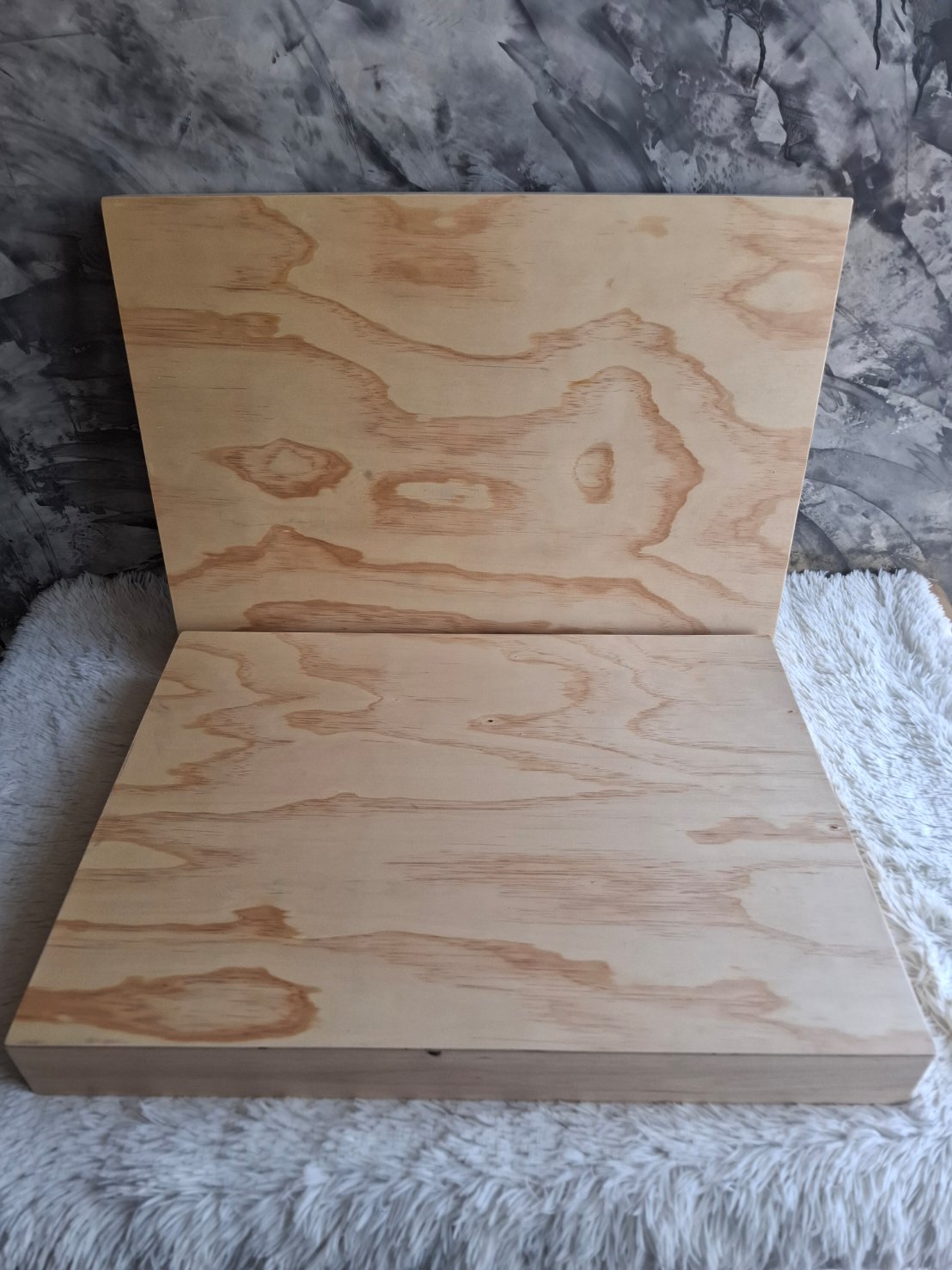 กล่องไม้สนฝาครอบ