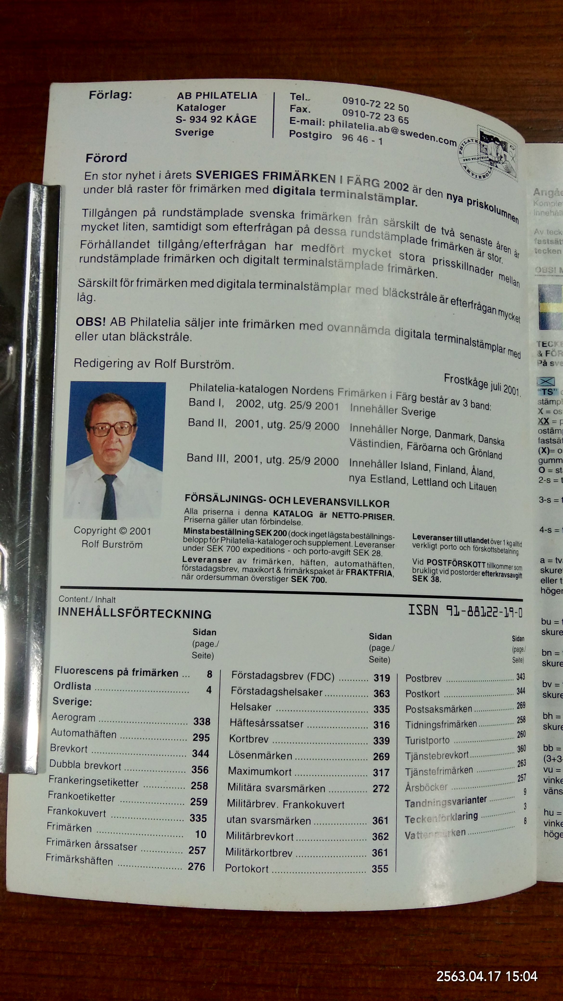 Nordens Frimarken i Farg 2002. Band 1